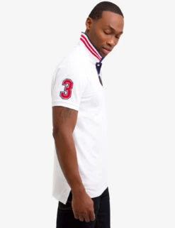 U.S. Polo Assn. SLIM FIT STRETCH SOLID POLO SHIRT -Glimmera Cloth Shop 118717EE WHIT 2