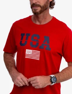 U.S. Polo Assn. USA GRAPHIC T-SHIRT -Glimmera Cloth Shop 11A35104 ERED 3721
