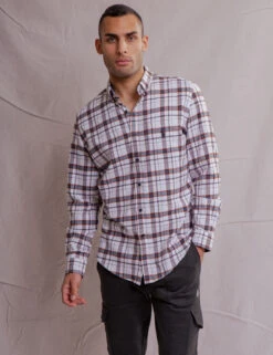 U.S. Polo Assn. WHITE LABEL RECYCLED PLAID SHIRT