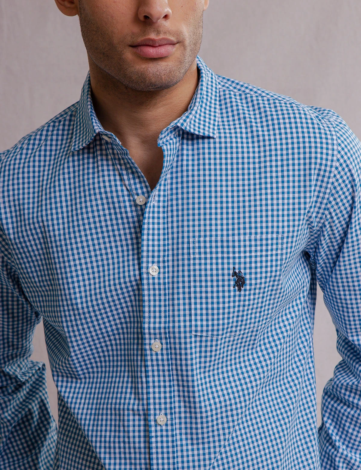 U.S. Polo Assn. WHITE LABEL GINGHAM POPLIN SHIRT 15 U.S. Polo Assn. WHITE LABEL GINGHAM POPLIN SHIRT - Image 15