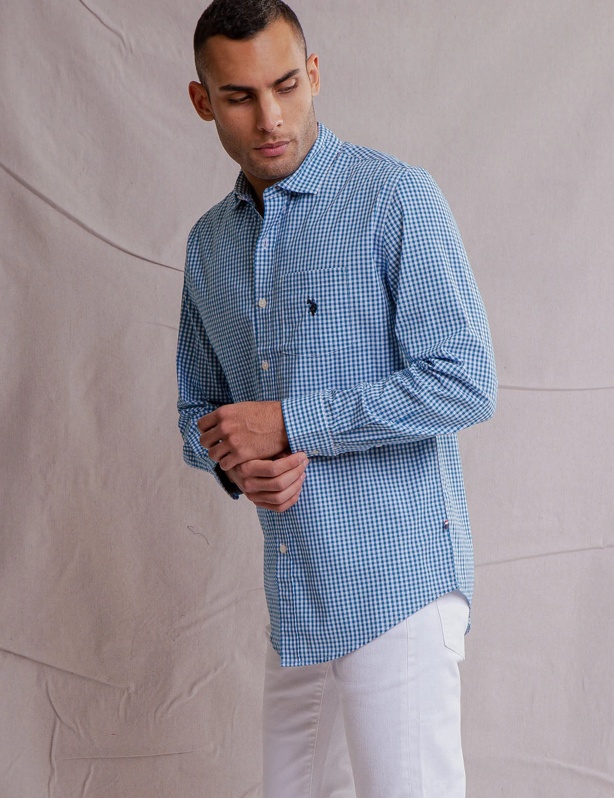 U.S. Polo Assn. WHITE LABEL GINGHAM POPLIN SHIRT 16 U.S. Polo Assn. WHITE LABEL GINGHAM POPLIN SHIRT - Image 16