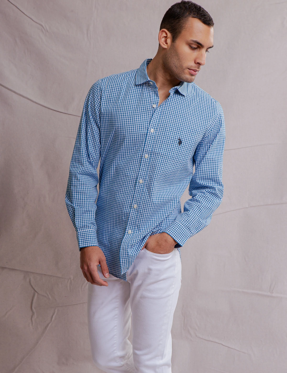 U.S. Polo Assn. WHITE LABEL GINGHAM POPLIN SHIRT 11 U.S. Polo Assn. WHITE LABEL GINGHAM POPLIN SHIRT - Image 11