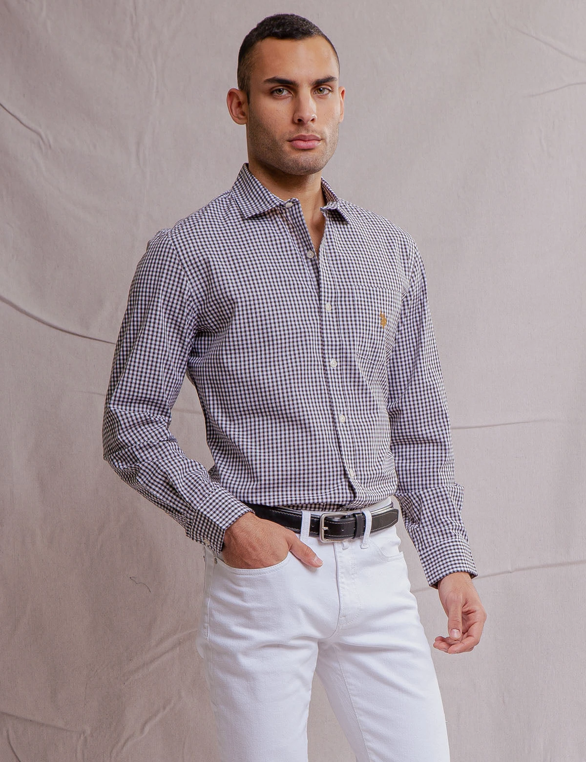 U.S. Polo Assn. WHITE LABEL GINGHAM POPLIN SHIRT 3 U.S. Polo Assn. WHITE LABEL GINGHAM POPLIN SHIRT - Image 3