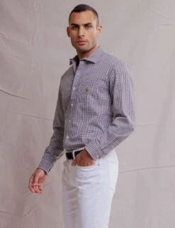 U.S. Polo Assn. WHITE LABEL GINGHAM POPLIN SHIRT 25 U.S. Polo Assn. WHITE LABEL GINGHAM POPLIN SHIRT -Glimmera Cloth Shop 11A529VO BLCK 1047