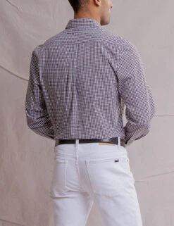 U.S. Polo Assn. WHITE LABEL GINGHAM POPLIN SHIRT 22 U.S. Polo Assn. WHITE LABEL GINGHAM POPLIN SHIRT -Glimmera Cloth Shop 11A529VO BLCK 1054
