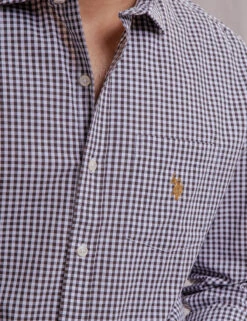 U.S. Polo Assn. WHITE LABEL GINGHAM POPLIN SHIRT 23 U.S. Polo Assn. WHITE LABEL GINGHAM POPLIN SHIRT -Glimmera Cloth Shop 11A529VO BLCK 1070