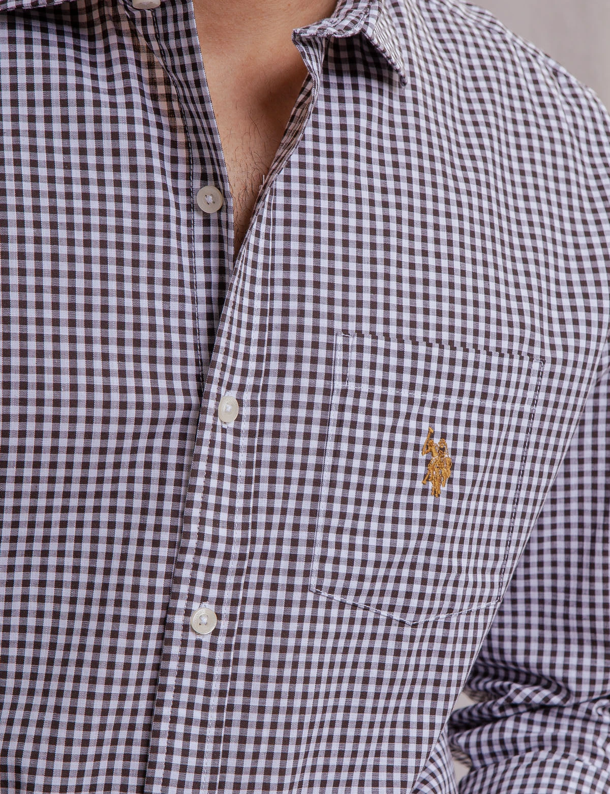 U.S. Polo Assn. WHITE LABEL GINGHAM POPLIN SHIRT 6 U.S. Polo Assn. WHITE LABEL GINGHAM POPLIN SHIRT - Image 6