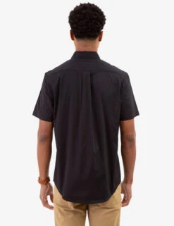 U.S. Polo Assn. SHORT SLEEVE STRETCH POPLIN SHIRT -Glimmera Cloth Shop 11A628VT BLCK 82291