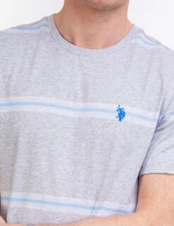 U.S. Polo Assn. OMBRE STRIPE JERSEY T-SHIRT -Glimmera Cloth Shop 11A69319 LTGY 44332