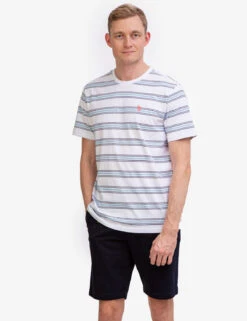U.S. Polo Assn. STRIPED JERSEY CREW NECK T-SHIRT