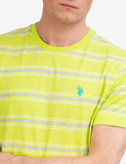 U.S. Polo Assn. STRIPED JERSEY CREW NECK T-SHIRT -Glimmera Cloth Shop 11A69419 ACLM 44351