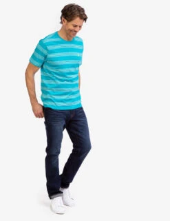 U.S. Polo Assn. STRIPED JERSEY CREW NECK T-SHIRT -Glimmera Cloth Shop 11A69419 SCBL 44542