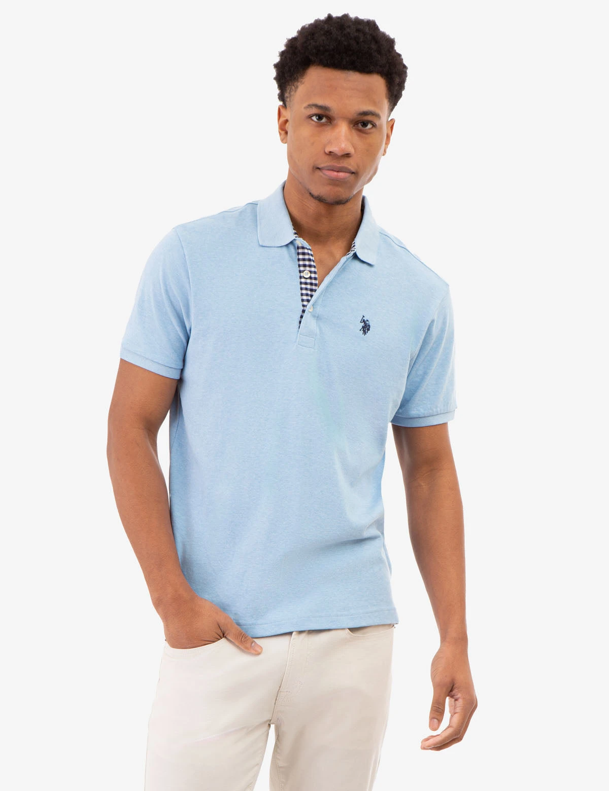 U.S. Polo Assn. INTERLOCK GINGHAM TRIM POLO SHIRT 9 U.S. Polo Assn. INTERLOCK GINGHAM TRIM POLO SHIRT - Image 9