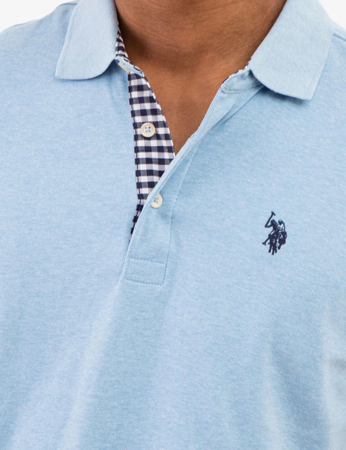 U.S. Polo Assn. INTERLOCK GINGHAM TRIM POLO SHIRT 11 U.S. Polo Assn. INTERLOCK GINGHAM TRIM POLO SHIRT - Image 11