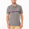 U.S. Polo Assn. PIECED SIGNATURE STRIPE PIQUE POLO SHIRT