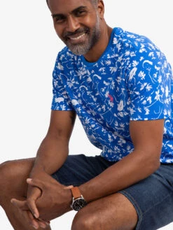 U.S. Polo Assn. TROPICAL PRINT JERSEY T-SHIRT -Glimmera Cloth Shop 11A76904 BRIB 58197