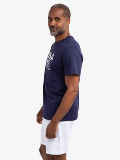 U.S. Polo Assn. EMBOSSED USA FLAG JERSEY T-SHIRT -Glimmera Cloth Shop 11A78004 CLNV 58053