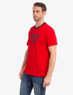 U.S. Polo Assn. EMBOSSED USA FLAG JERSEY T-SHIRT -Glimmera Cloth Shop 11A78004 ERED 59129 1