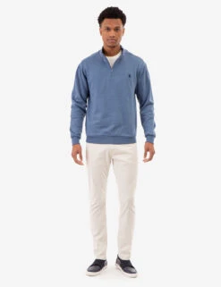 U.S. Polo Assn. 1/4 ZIP YARN DYE STRIPE MOCK NECK PULLOVER -Glimmera Cloth Shop 11A9218J CDBH 82454