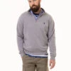 U.S. Polo Assn. 1/4 ZIP YARN DYE STRIPE MOCK NECK PULLOVER