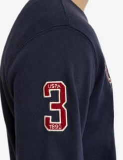U.S. POLO ASSN. FRENCH TERRY APPLIQUE PULLOVER -Glimmera Cloth Shop 11A93187 CLNV 2983