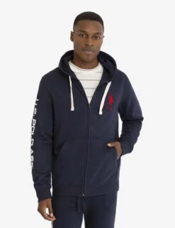 U.S. POLO ASSN. SOLID FLEECE FULL ZIP HOODIE -Glimmera Cloth Shop 11A9358J CLNV 1743