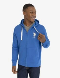 U.S. POLO ASSN. SOLID FLEECE FULL ZIP HOODIE -Glimmera Cloth Shop 11A9358J LAPB 1427