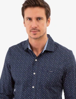 U.S. Polo Assn. ALLOVER MULTI GEO PRINT LONG SLEEVE SHIRT -Glimmera Cloth Shop 11A950VI CLNV 82009