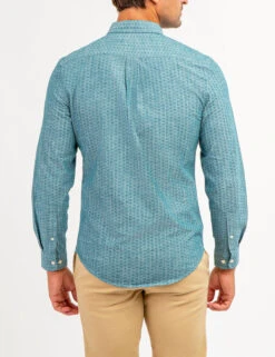 U.S. Polo Assn. COTTON SLUB DISCHARGED PRINT SHIRT -Glimmera Cloth Shop 11A951WA HDTL 66782