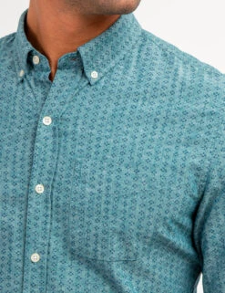 U.S. Polo Assn. COTTON SLUB DISCHARGED PRINT SHIRT -Glimmera Cloth Shop 11A951WA HDTL 66784