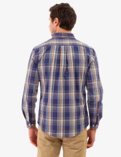 U.S. Polo Assn. PEACHED POPLIN PLAID LONG SLEEVE SHIRT -Glimmera Cloth Shop 11A953V2 CLNV 81853