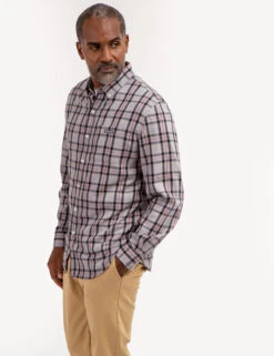 U.S. Polo Assn. PLAID PEACHED TWILL LONG SLEEVE SHIRT -Glimmera Cloth Shop 11A960XE CBSG 67196