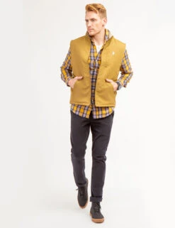 U.S. Polo Assn. PLAID PEACHED TWILL LONG SLEEVE SHIRT -Glimmera Cloth Shop 11A960XE DUTG 66414