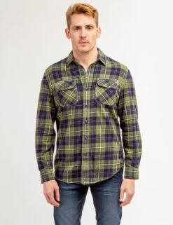U.S. Polo Assn. HEAVY TWILL PLAID SHIRT WITH CHEST POCKETS