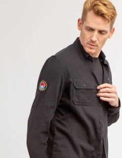 U.S. Polo Assn. USPA SPORT PEACHED TWILL LONG SLEEVE SHIRT -Glimmera Cloth Shop 11A965XU BLCK 66778