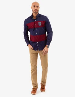 U.S. Polo Assn. COLORBLOCK PEACHED TWILL LONG SLEEVE SHIRT -Glimmera Cloth Shop 11A973XR CLNV 82132
