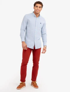 U.S. Polo Assn. COTTON YARN DYE DOBBY PATTERN SHIRT -Glimmera Cloth Shop 11A976Z1 HDTL 70113
