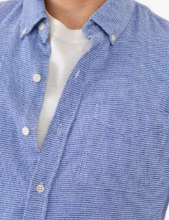 U.S. Polo Assn. TEXTURED WEAVE SHORT SLEEVE SHIRT WITH POCKET -Glimmera Cloth Shop 11A986Z7 BRKB 74246