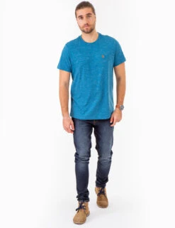 U.S. Polo Assn. SPACE DYE CREW NECK T-SHIRT -Glimmera Cloth Shop 11C01819 BLSA 74188