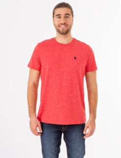 U.S. Polo Assn. SPACE DYE CREW NECK T-SHIRT -Glimmera Cloth Shop 11C01819 WNTB 74200