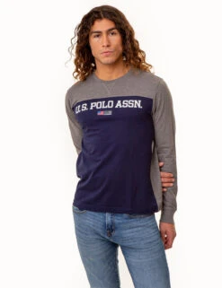 U.S. Polo Assn. USPA COLORBLOCK LONG SLEEVE T-SHIRT