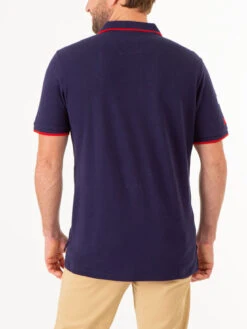 U.S. Polo Assn. PRINTED FLAG COLORBLOCK PIQUE POLO SHIRT -Glimmera Cloth Shop 11C0323O CLNV 75020