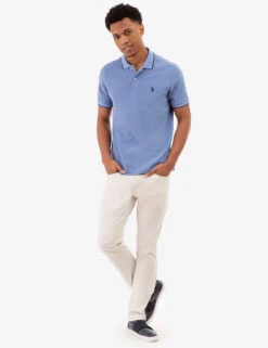 U.S. Polo Assn. JACQUARD MARLED STRIPE POLO SHIRT -Glimmera Cloth Shop 11C04132 VBHT 82401