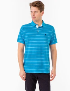 U.S. Polo Assn. YARN DYE BIRDSEYE STRIPE PIQUE POLO SHIRT