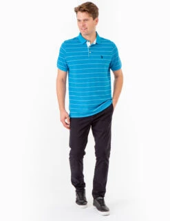U.S. Polo Assn. YARN DYE BIRDSEYE STRIPE PIQUE POLO SHIRT -Glimmera Cloth Shop 11C04232 BEAB 74118