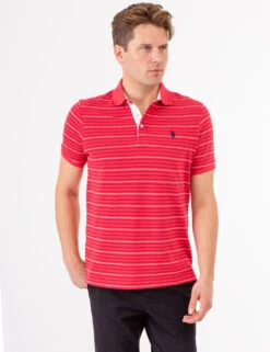U.S. Polo Assn. YARN DYE BIRDSEYE STRIPE PIQUE POLO SHIRT -Glimmera Cloth Shop 11C0423Z ERED 74082