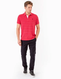 U.S. Polo Assn. YARN DYE BIRDSEYE STRIPE PIQUE POLO SHIRT -Glimmera Cloth Shop 11C0423Z ERED 74087