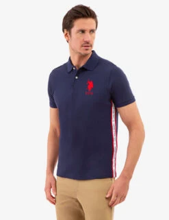 U.S. Polo Assn. GRAPHIC TRIM PIQUE POLO SHIRT