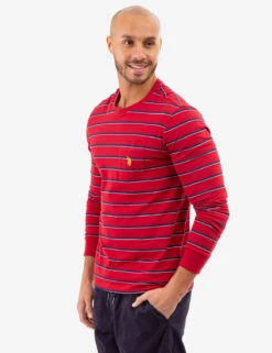 U.S. Polo Assn. YARN DYE STRIPE JERSEY LONG SLEEVE T-SHIRT -Glimmera Cloth Shop 11C08719 RYTR 82077