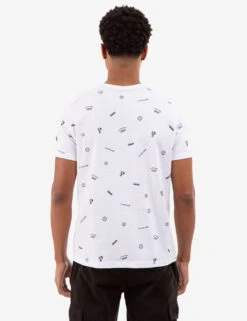 U.S. Polo Assn. ALLOVER USPA PRINT T-SHIRT WITH CHEST POCKET -Glimmera Cloth Shop 11C14104 WHIT 81884